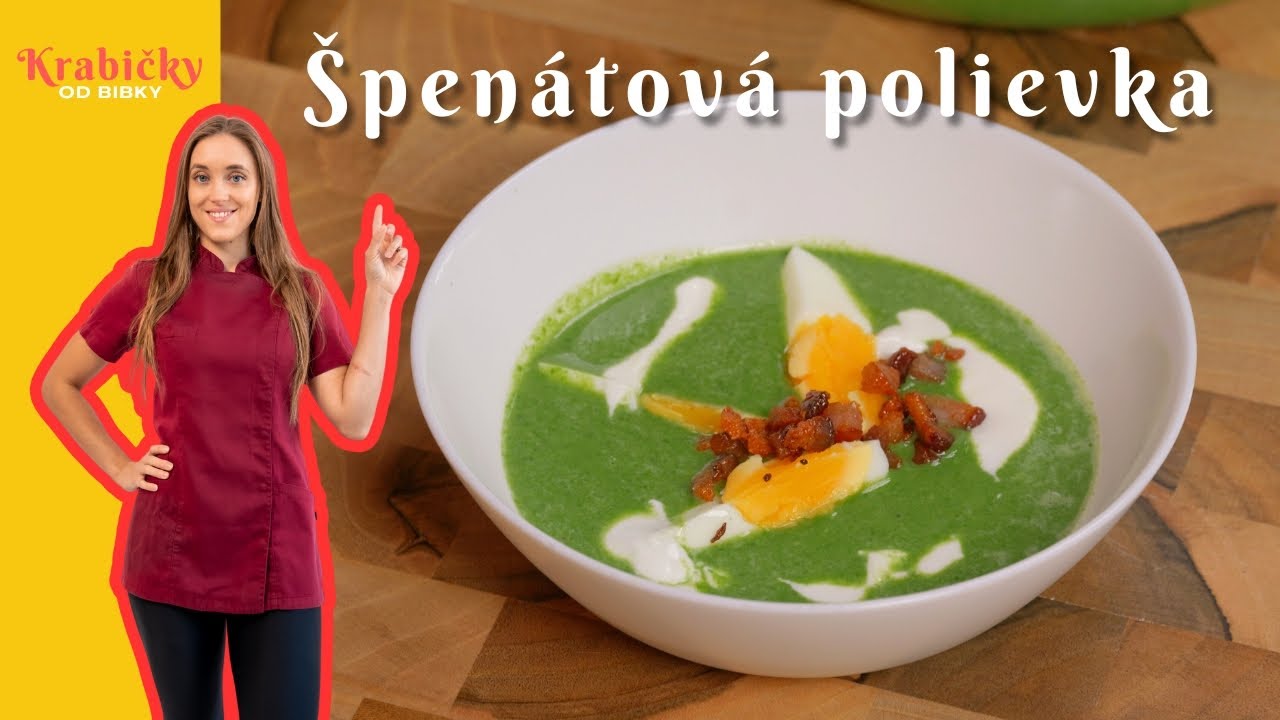 Krabičky od Bibky — špenátová polievka